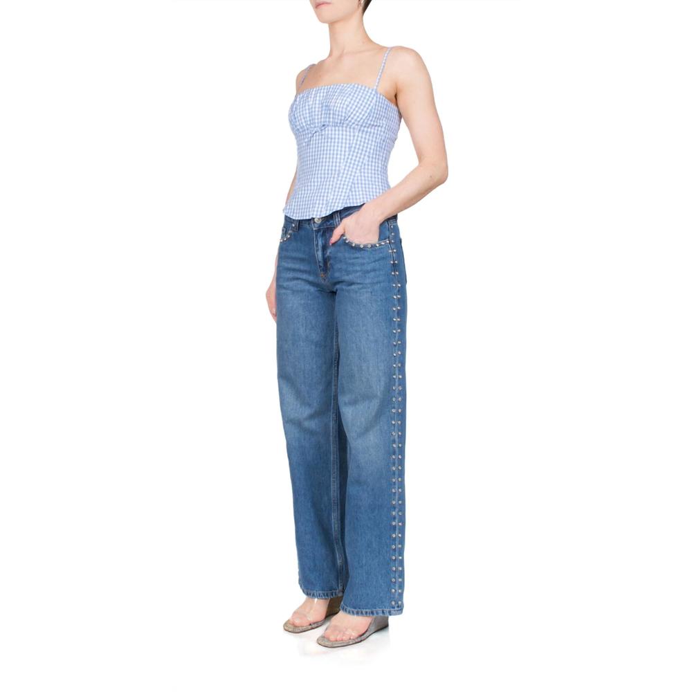 NEW SANDY LIANG women's hotaru top in blue multi - Picture 2 of 3